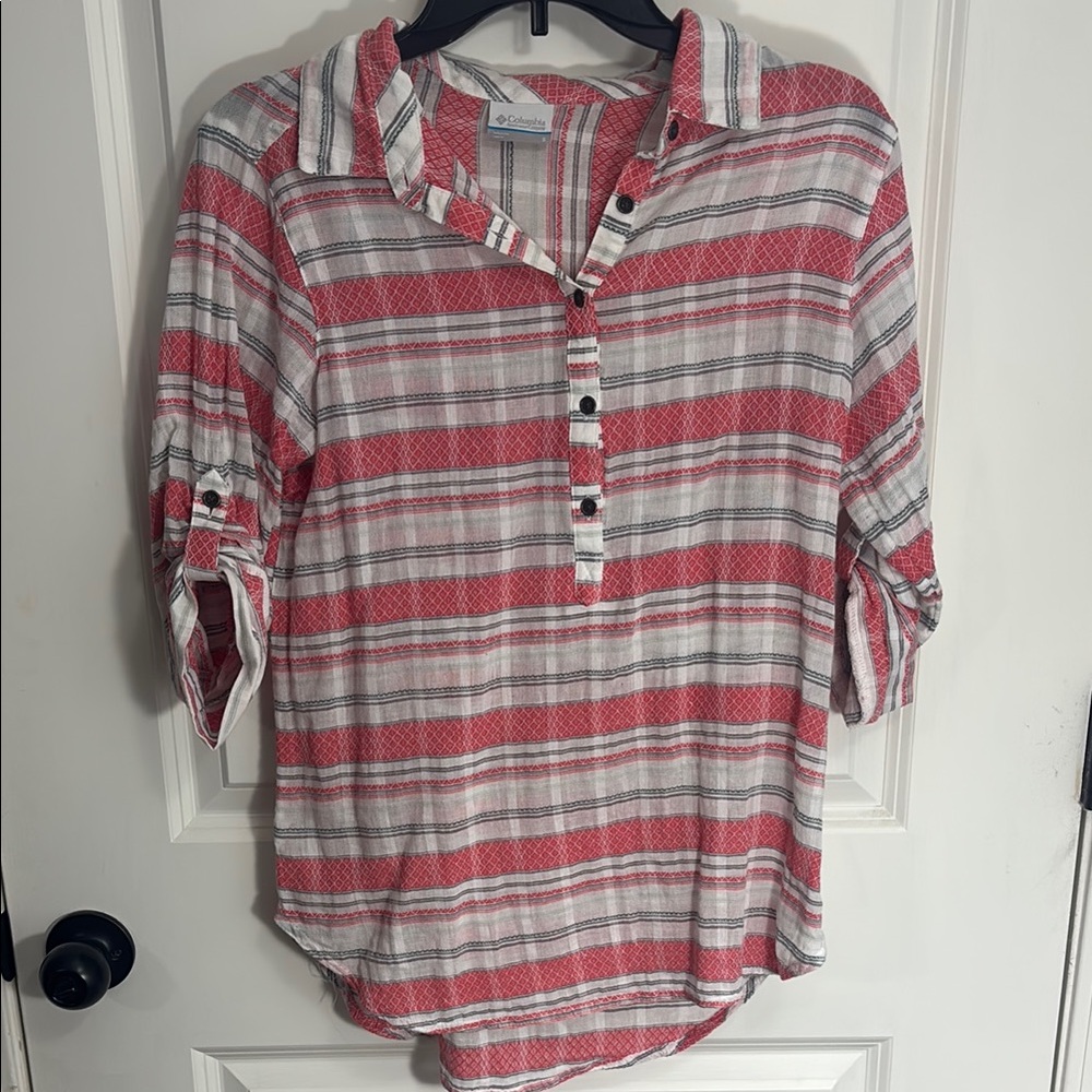 Columbia Cotton Striped Women's Top
